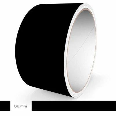 Motoking Zierstreifen 60mm Schwarz Matt RAL 9005 Auto Boot Motorrad Wohnmobil - Bild 1 von 4