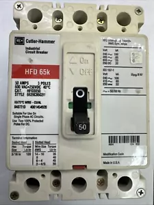 Martillo cortador Eaton HFD3050 65k 3 polos 50A 600V HFD 50 amperios 6639c86G91 - Imagen 1 de 7