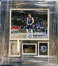 Luka Dončić Dallas Mavericks Custom professionally Framed 16.5x14.5 free s&h 