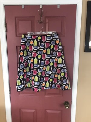 Mujer Valerie Stevens Informal Súper Viva Moda Estampado Línea A Falda Talla 10 Foto 1 de 4