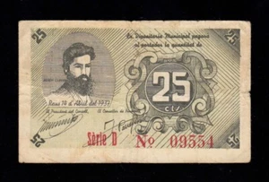 F.C. REUS (TARRAGONA) , 25 CENTIMS 1937 , SERIE D , MBC- . - Bild 1 von 2