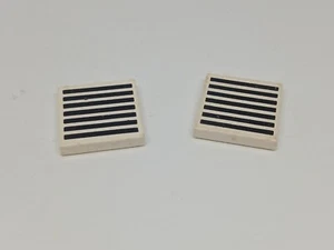 LEGO Espace : 2x Tuile Carreau 2 x 2 Grille - Réf 3068p07 - Set 6953 6932 6783 - Picture 1 of 1