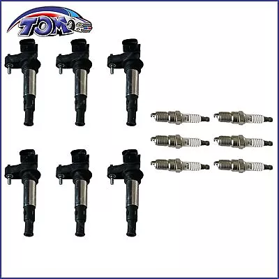6× Ignition Coils & 6× Spark Plugs For 2005-2007 Cadillac CTS 2.8L V6 UF375 - Image 1 of 4