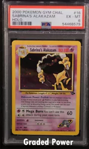 Gym Challenge Unlimited Sabrina's Alakazam PSA 6 HOLO (8579) 16/132 Pokemon - Imagen 1 de 1
