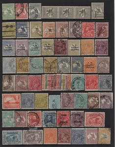 LOTE DE 100+ SELLOS AUSTRALIANOS COMO NUEVOS Y USADOS ALGUNOS CONJUNTOS Y MUCHOS SINGLES ALTO C.V. - Imagen 1 de 2