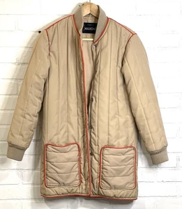 MAXONE Giacca Primaverile Trapuntata Vintage Marrone Taglia Med- Large } Tasche Profonde - Foto 1 di 10