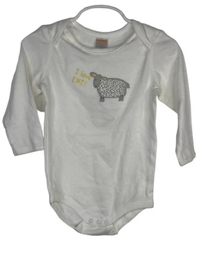 Lindo Body Gymboree Bebé Niñas Manga Larga 12-18 Meses Blanco Oveja Gráfico Foto 1 de 4