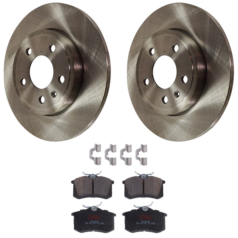 KIT TRW-062924-234 Juego de 2 Ruedas Traseras Disco Freno y Pastillas para Audi A4 01-04 Foto 1 de 4