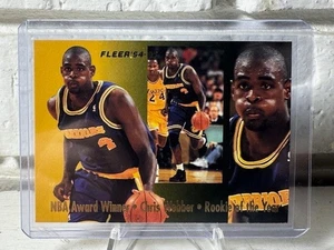 1994-95 FLEER #4 CHRIS WEBBER AWARD WINNER ROOKIE OF THE YEAR INSERT WARRIORS - Picture 1 of 2