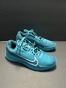 Nike Men's Size 12 Court Air Zoom Vapor 11 HC Tennis Shoes Teal DR6966-300 - Picture 1 of 9