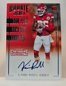 2016 Panini Contenders KeiVarae Russell Rookie Ticket Autograph Chiefs Bengals - Picture 1 of 2
