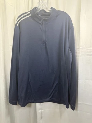 Adidas Pullover Para Hombre XL Media Cremallera Golf Tres Rayas Atlético Ligero Foto 1 de 4