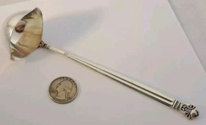 Georg Jensen ACORN Sterling Silver Double Spout Ladle 6.75" DENMARK No Mono NICE - Picture 1 of 9