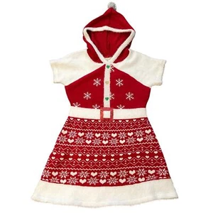 New Margaux and Lexi Girls XL /16 Yrs Christmas Hooded Dress   - Picture 1 of 9