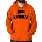 Grandpa Knows Everything Fathers Day Gift Mens Hooded Sweatshirts Hoodie Tops