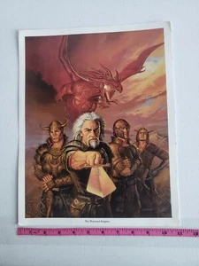 Vintage The Wayward Knights Fantasy Lithograph By Todd Lockwood 11x14 Inch - Picture 1 of 4