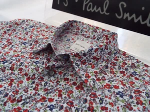 PAUL SMITH Mens Shirt 🌍 Size M (CHEST 40") 🌎 RRP £165+ 📮 MAINLINE FLORAL - Picture 1 of 8