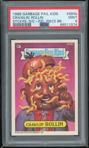 Garbage Pail Kids 15th Series #584b Crawlin' Rollin PSA 9 MINT Os15 Die-Cut - Picture 1 of 2