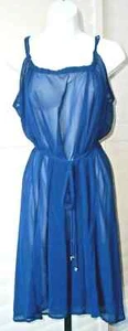 Gideon Oberson Navy Blue Sheer Sleeveless Cover-Up Size M NWT - Picture 1 of 2