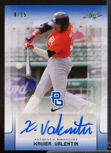 Xavier Valentin 2017 Leaf Perfect Game National Showcase Autographs Blue #BAXV1 - Picture 1 of 2
