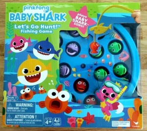 Baby Shark Let's Go Hunt Fishing Game Plays Shark Song Pinkfong Cardinal Games  - Picture 1 of 7