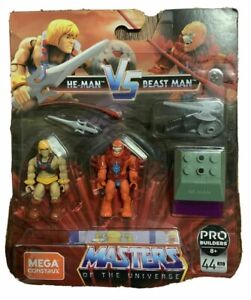 HE-MAN VS BEAST MAN mega CONSTRUX motu megabloks NEW masters of universe figures