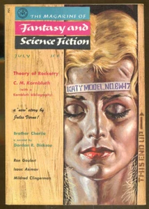 Magazine of Fantasy & Science Fiction-July, 1958-Isaac Asimov, Jules Verne - Picture 1 of 1
