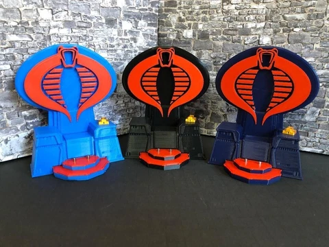 Gi joe cobra 3d printed deluxe throne w/ storage combo NEW several colors Cover