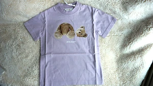 Palm Angels T-Shirt - Bear Tee Lilac Brown - Size 10 - NWT - Picture 1 of 5