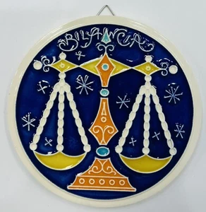 Libra Horoscope Plaque 4,3/4’’ Made by Hand in Italy - Picture 1 of 3