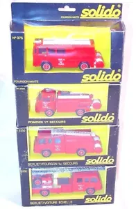 Solido 1:50 1x SAVIEM + 3x BERLIET GAK 17 + CAMIVA VILE DE PARIS Fire Engine SET - Bild 1 von 12