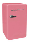 New Pink 3.2 Cu. Ft. Retro Mini Fridge Compact Refrigerators Dorm Office Freezer photo