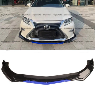 For Lexus RX350 RX450 Front Bumper Lip Spoiler Splitter Gloss Black Blue - Image 1 of 4