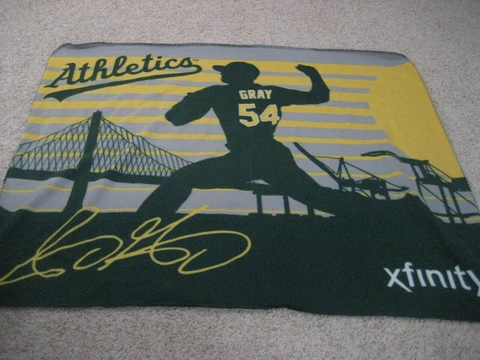 SONNY GRAY OAKLAND ATHLETICS #54 Blanket / Throw - 48" x 60" by Infinity Cover