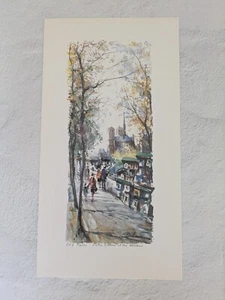 Vintage Delarue Paris Edition Lithograph Print 549- 11 x 6 inches - Picture 1 of 2