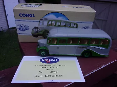 Corgi Classic Commercials Bedford OB - Grey Green - Limited Edition 1/14,000 - Image 1 of 4