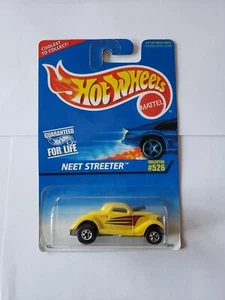 Mattel Hot Wheels Neet Streeter Yellow Collector #526 1996 On Card Brand New - Picture 1 of 7