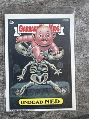 502b UNDEAD NED 1988 Garbage Pail Kids Original Series 13 GPK Sticker  - Image 1 of 2