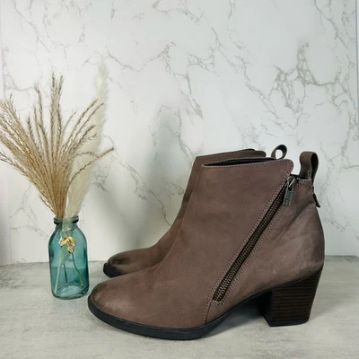 Rockport Maddie Botín Piedra Cuero Envejecido EE. UU. WMNS 10 Botines Tacones Cremallera Foto 1 de 4