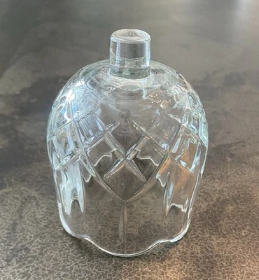 Taza votiva clavija pequeña de vidrio transparente tulipán interiores hogar vintage usada en excelente estado Foto 1 de 4