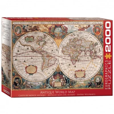 Puzzle - Antique World Map - 2000 Pieces - Image 1 of 3