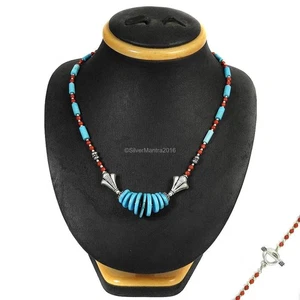 Diciembre Nacimiento Redondo Turquesa Natural 925 Sólido Plata Racimo Joyería - Imagen 1 de 5
