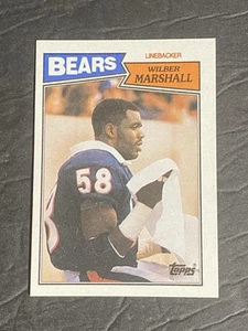 1987 TOPPS #59 WILBER MARSHALL  BEARS FOOTBALL CARD - Picture 1 of 2