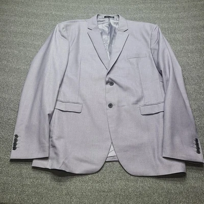 Mens Blazer Jacket 3XL Light Purple Polyester Viscose Suit Coat Office Formal - Image 1 of 4