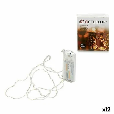 Ghirlanda di Luci LED Gift Decor Trasparente 90 cm 7,5 x 2,2 x 8,5 cm [12 Uni - Immagine 1 di 3
