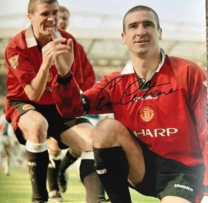 12x12 Photo Hand Signed by Manchester United Legend Eric Cantona + Verified COA - Picture 1 of 2