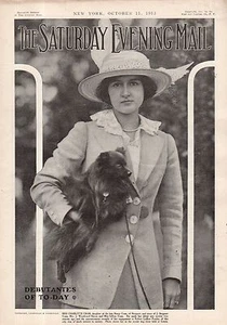 1913 Sábado Noche Mail Octubre 11 - Totem Polos ; Edna Goodrich; Harvard Bola - Picture 1 of 1