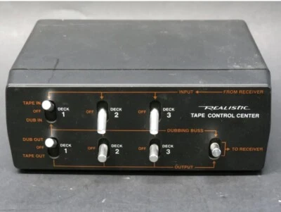 Vintage REALISTIC 42-2105 3 Deck Tape Control Center Media Switch  - Image 1 of 2