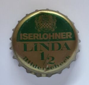 Kronkorken, alt, Iserlohner Linda 1974 old crown bottle cap chappa tappi capsule