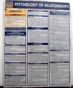 Psychology Of Relationships; Quick Study: - pamphlet, BarCharts, 157222642, new - Imagen 1 de 3